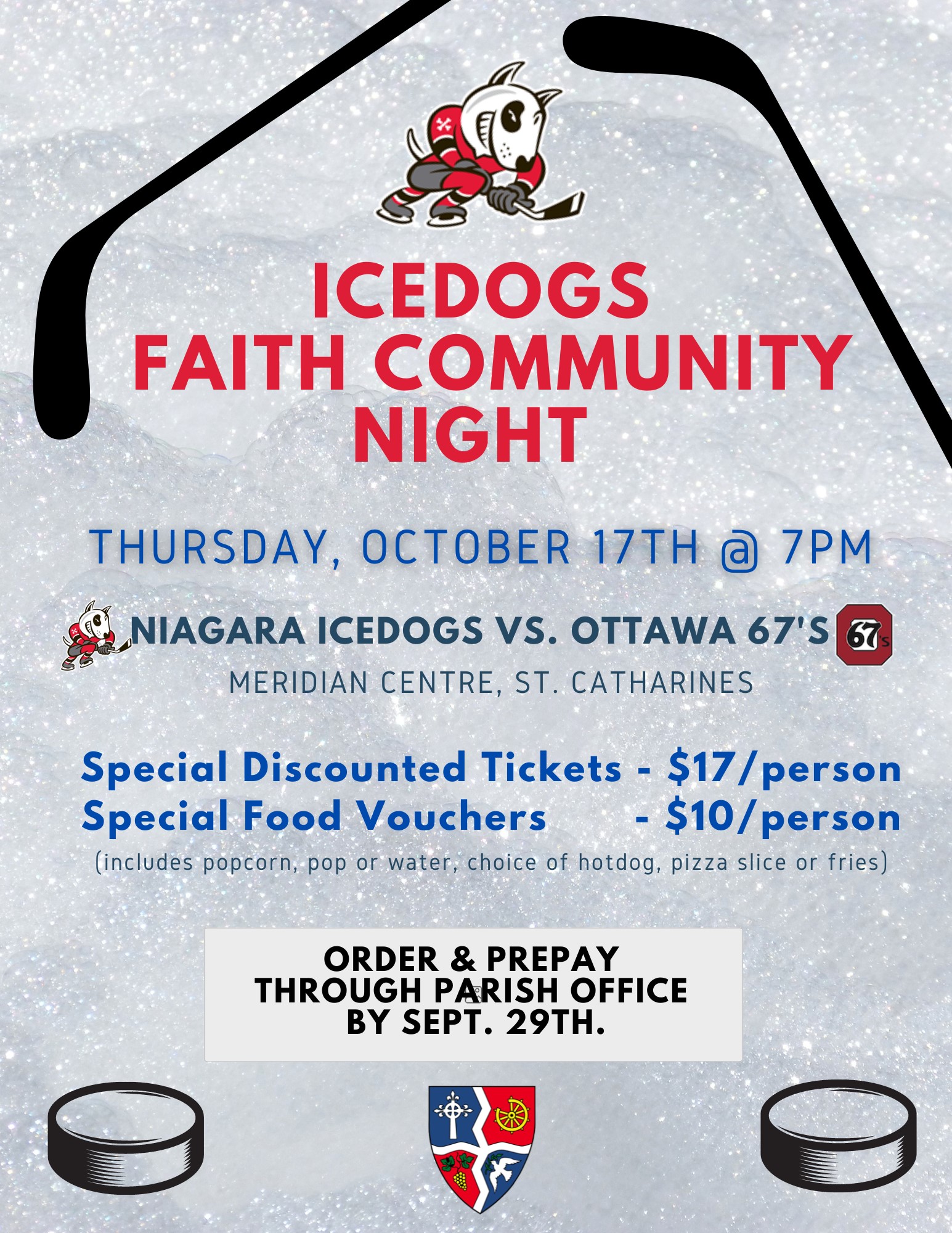 Niagara IceDogs Faith Community Night